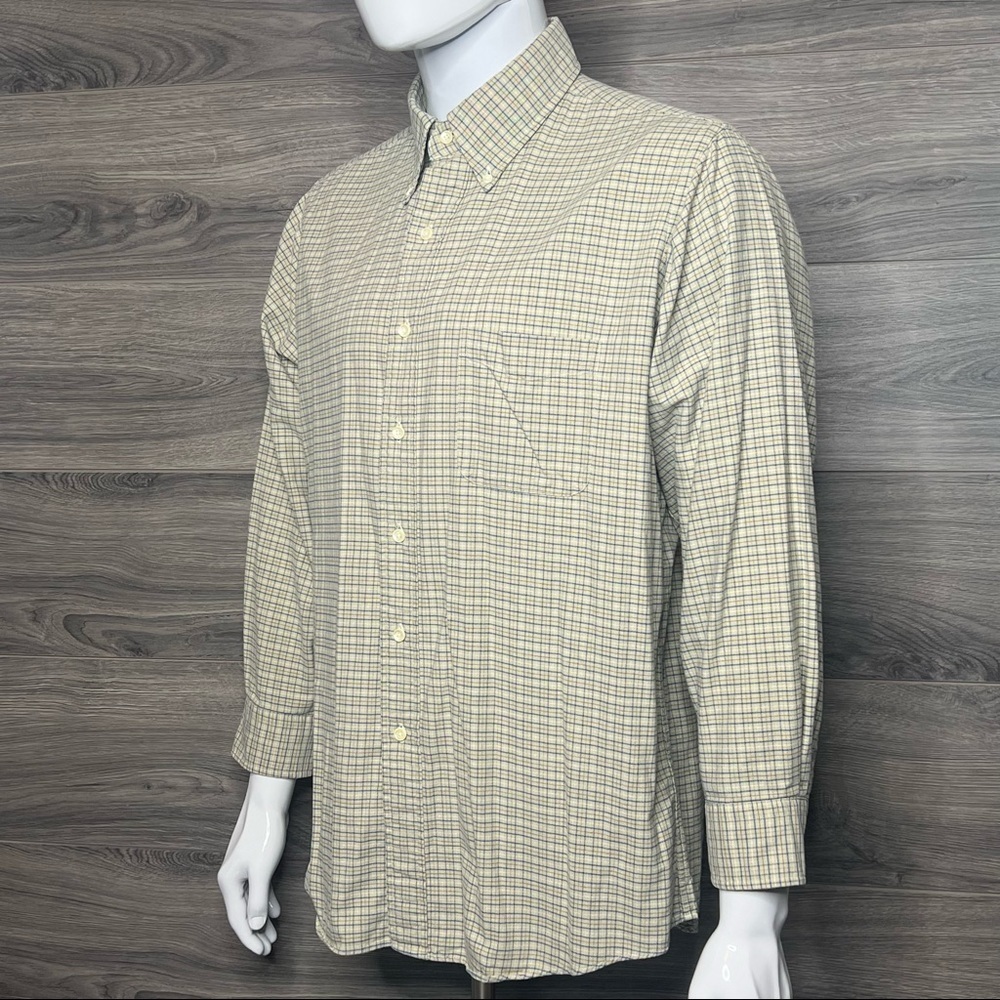 L..L.Bean Mens Long Sleeve Button Down Shirt size 17-33